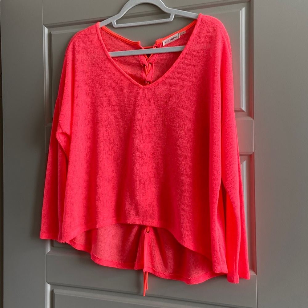 Neon orange top